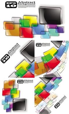 abstract background templates colorful transparent squares motion decor