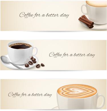 cup of coffee vector banner graphics
