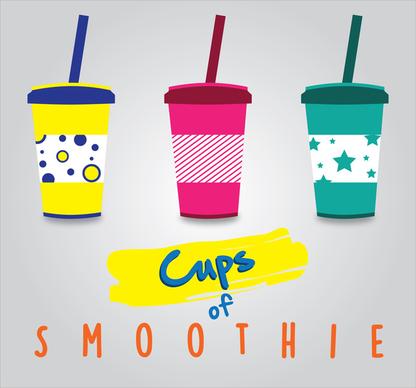 cup of smoothie for icon and logo