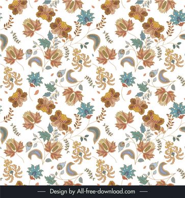 curtain motif design ornate damask flowers pattern classical