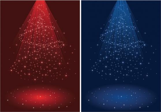 xmas backgrounds sparkling red blue dynamic lights effect