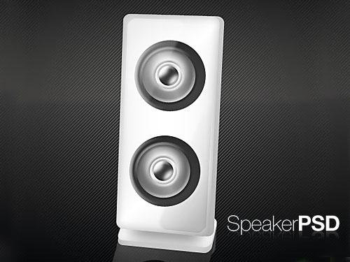 Customizable Speaker PSD Icon