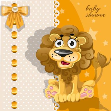 cute cartoon animal cards design vector