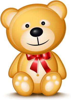 cute cartoon teddy bear vector