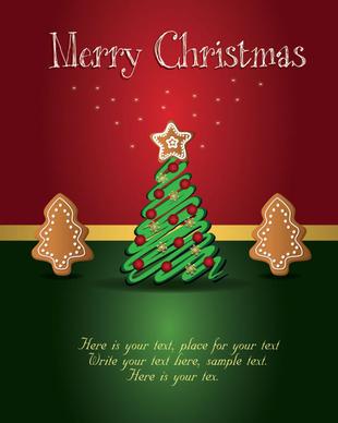 cute christmas creative greeting cards vector