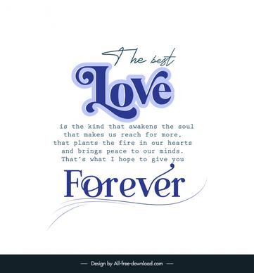 cute love quotes banner template elegant texts decor 