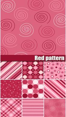 red pattern templates flat geometrical handdrawn illusion sketch
