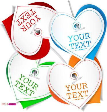 cute stickers and labels vector