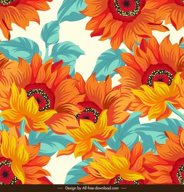 daisy pattern colorful classical decor