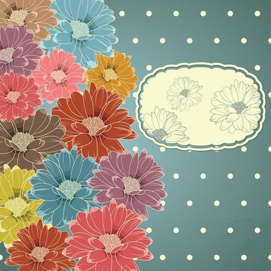 daisy petals background vector