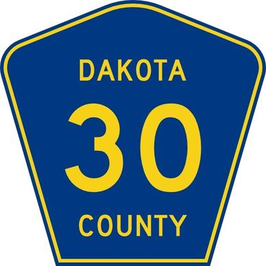 Dakota County Route 30 clip art