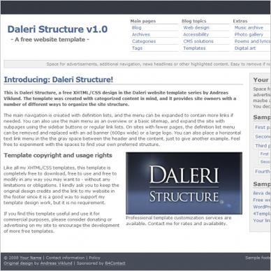 Daleri Structure v1.0 Template