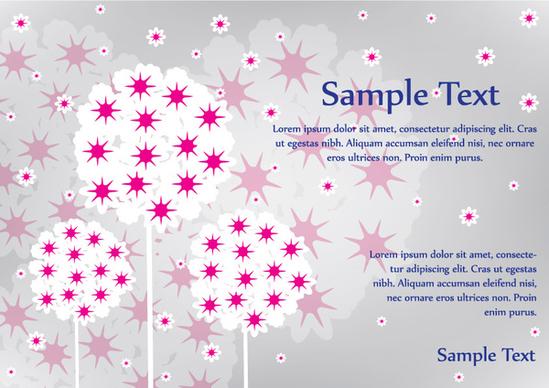 dandelion sweet vector card design