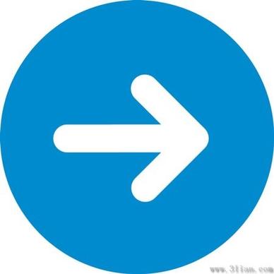 dark blue arrow icon vector