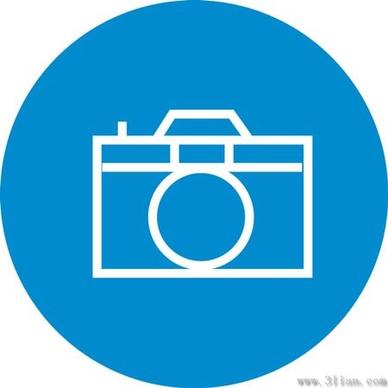 dark blue camera icon vector