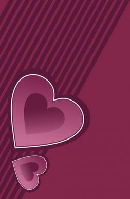 dark pink heart background