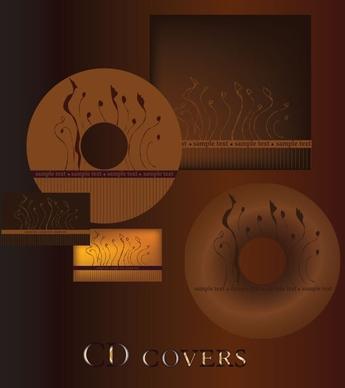 dark red cd cover 01 vector