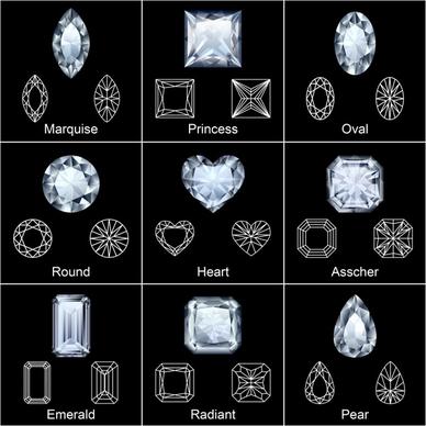 diamond advertising templates luxury contrast design