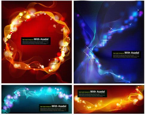 dazzling light background vector graphic