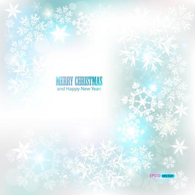 dazzling snowflakes background vector