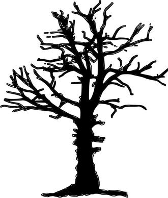 dead tree silhoutte