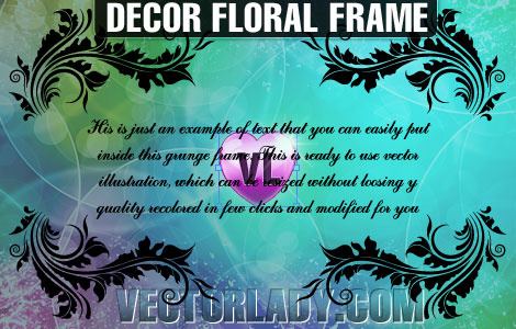 decor floral frame