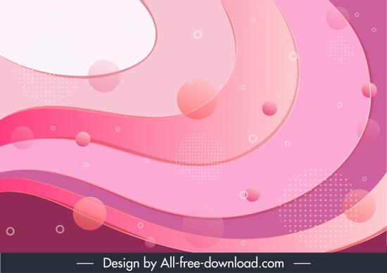 decorative abstract background bright transparent pink curves design