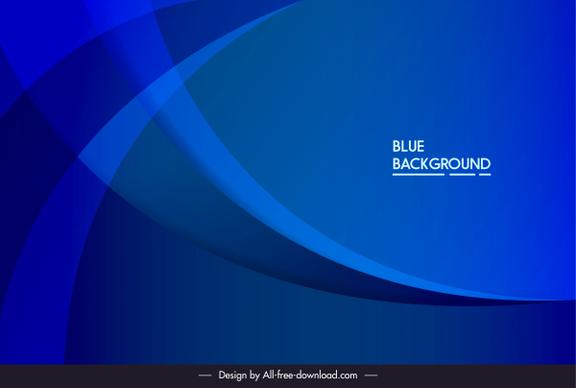 decorative background template modern dark blue dynamic curves