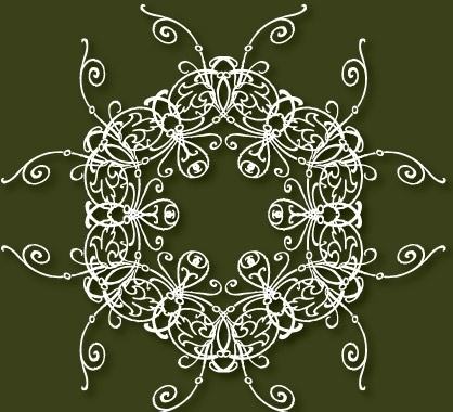 Decorative free vector on the green background