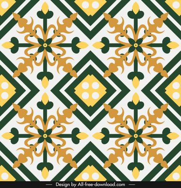 decorative pattern flat classical symmetric european design