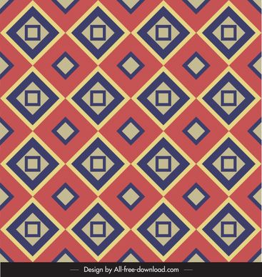 decorative pattern flat colorful geometric symmetric repeating design