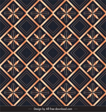 decorative pattern petal geometric decor repeating symmetric design