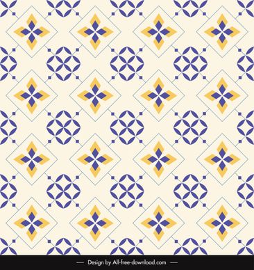 decorative pattern template flat repeating symmetrical design