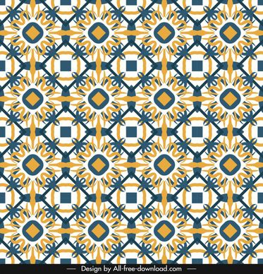 decorative pattern template flat repeating symmetrical seamless decor