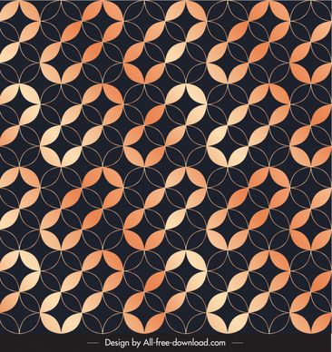decorative pattern template illusive repeating seamless circles shape