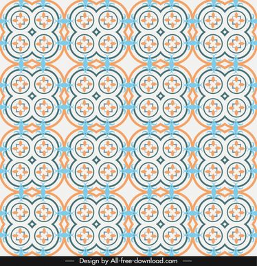 decorative pattern template repeating symmetric illusion design