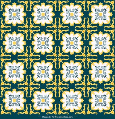 decorative pattern traditional classical repeating symmetrical sketch