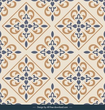 decorative tile background vintage repeating symmetrical design