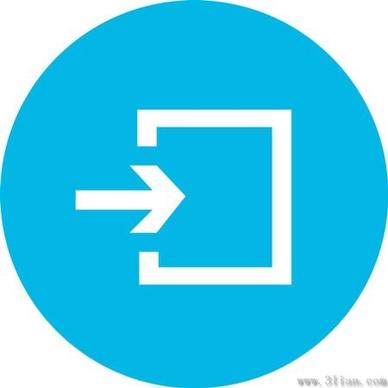 deep blue arrow symbol icon vector