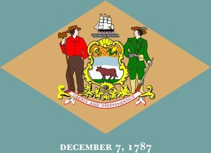 Delaware Flag clip art