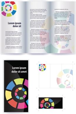 delicate leaflets and booklets 01 vector