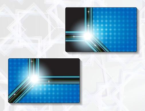 delicate modern business cards vector graphics