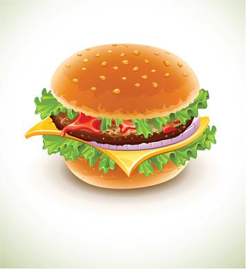 delicious fast food vector set