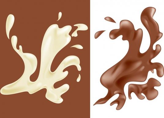 chocolate milk background templates dynamic liquid splashing