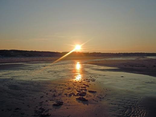 denmark sunset baltic sea