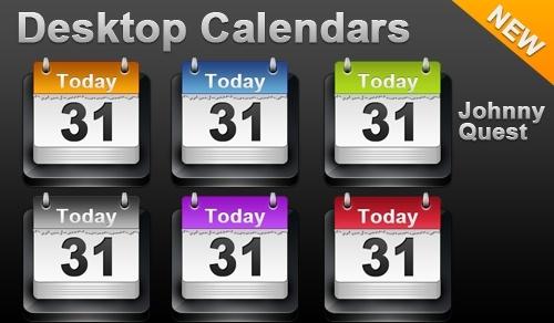 Desktop Calendar icon icons pack