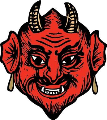 Devil Head clip art