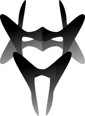 Devilish Mask clip art