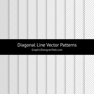 diagonal line vector patterns