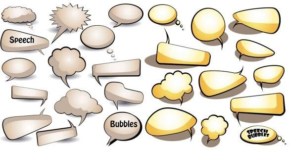 dialogue bubbles vector
